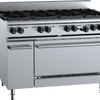 B+S Black OV-SB8 - Eight Burner Range Oven