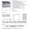 B+S Black OV-SB8 - Eight Burner Range Oven