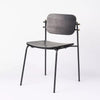 Odeon Steel Dining Chair with Plywood Seat