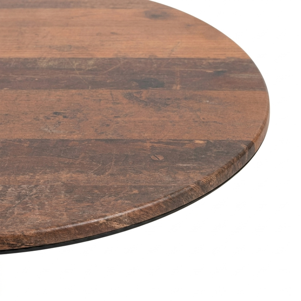 Round 80cm Super Matte Smart Top with Piatto Aluminium Table Base Dining Table