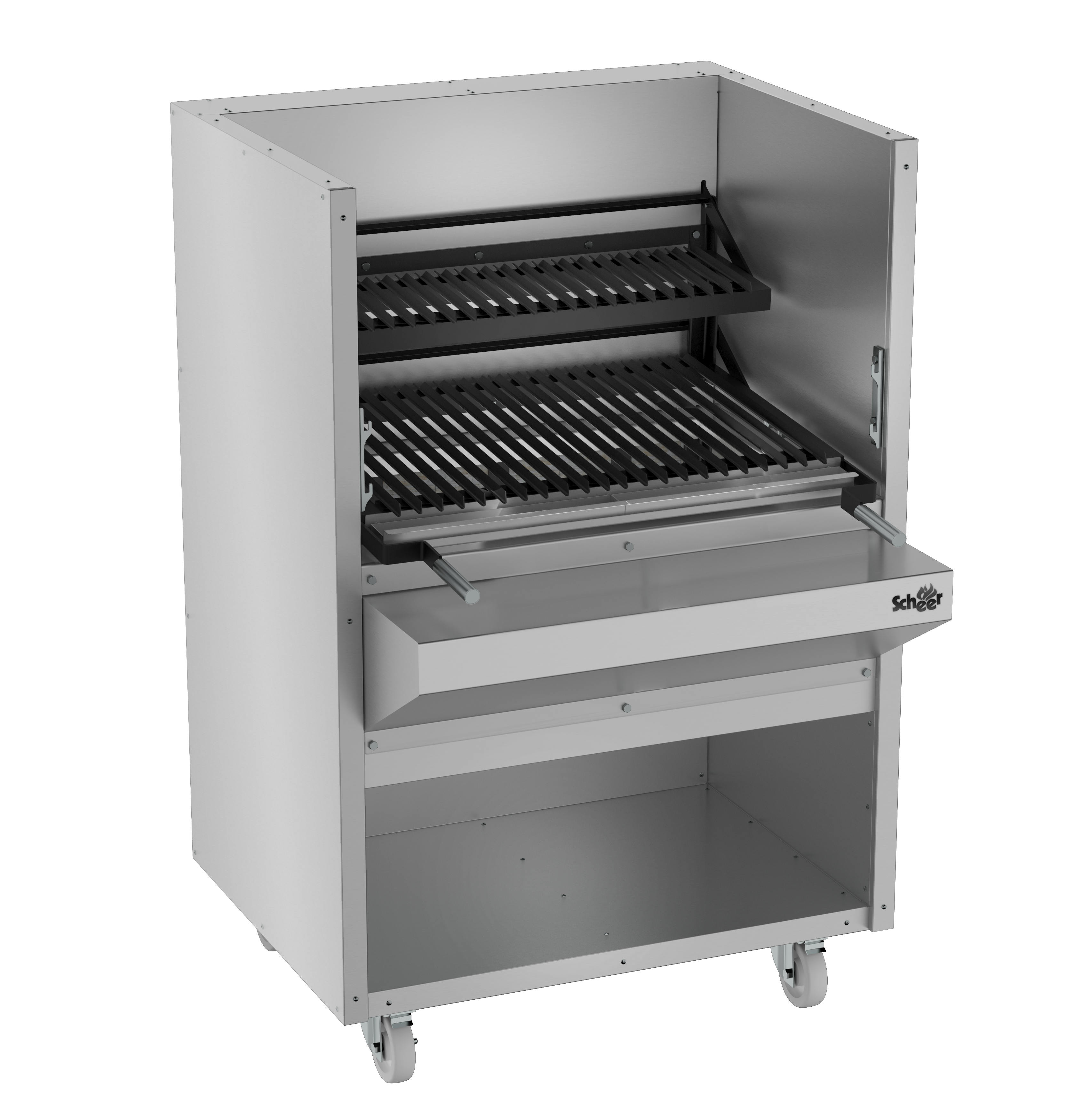 Scheer Proline Parrilla 640 - 1000mm Charcoal/Wood Parrilla Grill