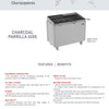 Scheer Proline Parrilla 620 - 1800mm 4 Section Charcoal/Wood Grill