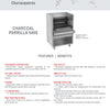 Scheer Proline Parrilla 640 - 1800mm Charcoal/Wood Double Lifter Grill