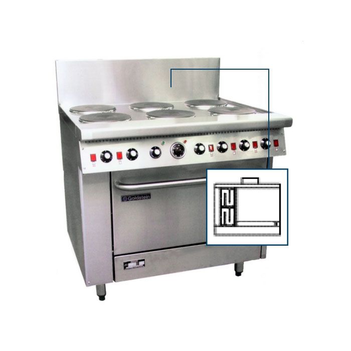 Goldstein 800 Series PE2S24G28FF - Range Oven