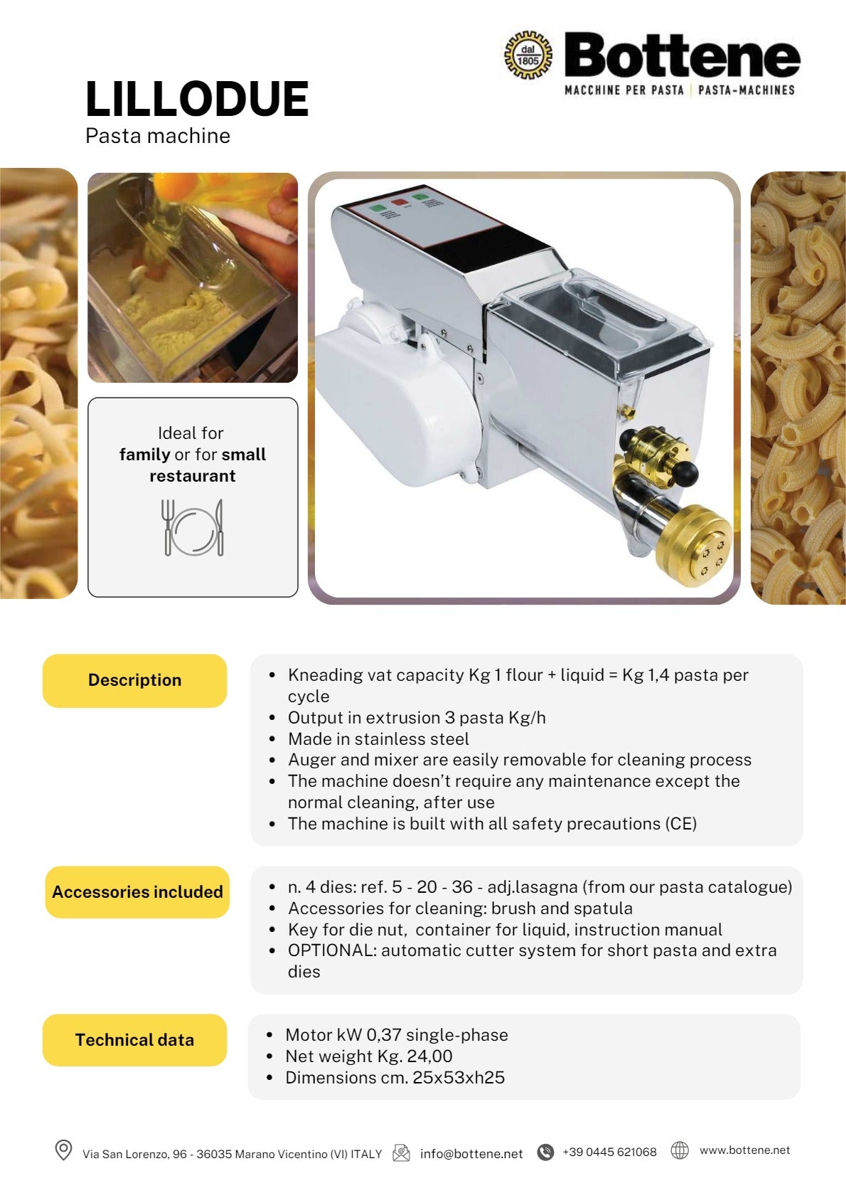 Bottene PMB0002 - Automatic Pasta Machine