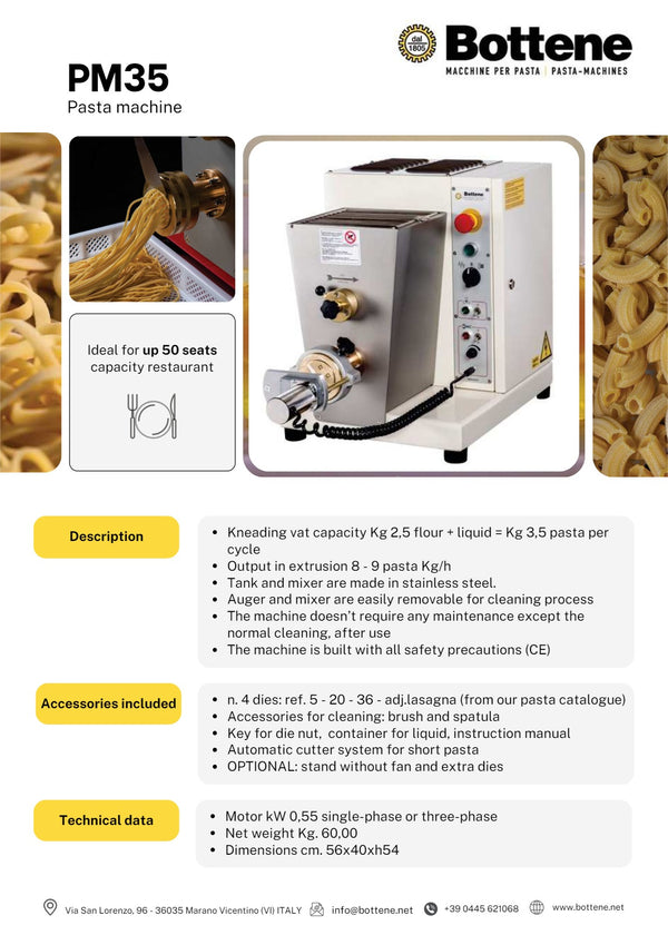 Bottene PMB0035 - Pasta Machine