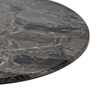 Round 80cm Super Matte Smart Top with Piatto Aluminium Table Base Dining Table