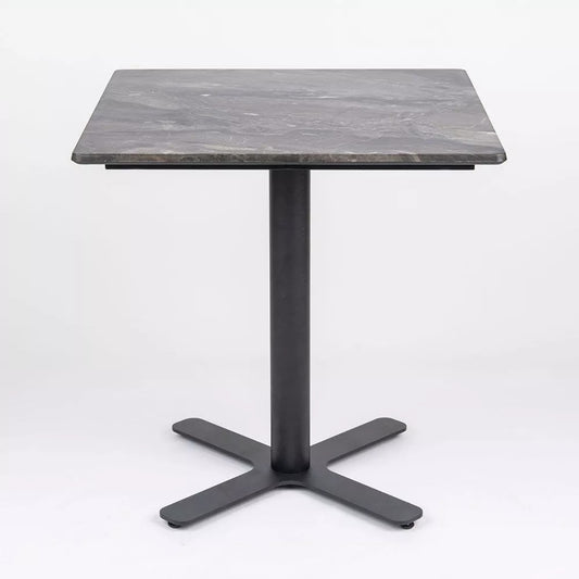 Square 70cm Super Matte Smart Top Complete Table with Piatto Base