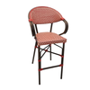 Parisian Bar Stool with Arms - Coffee