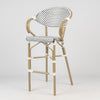Parisian Bar Stool with Arms - Light Bamboo