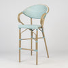 Parisian Bar Stool with Arms - Light Bamboo
