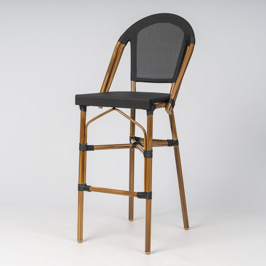 Parisian Bar Stool with Fabric Seat