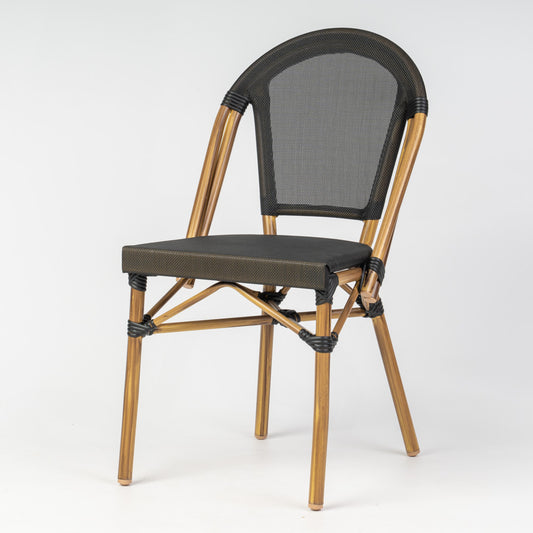 Parisian Bistro Chair with Fabric Seat