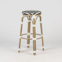 Parisian Round Bar Stool 75cm - Light Bamboo