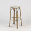 Parisian Round Bar Stool 75cm - Light Bamboo