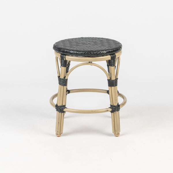 Parisian Round Stackable Low Stool - Light Bamboo