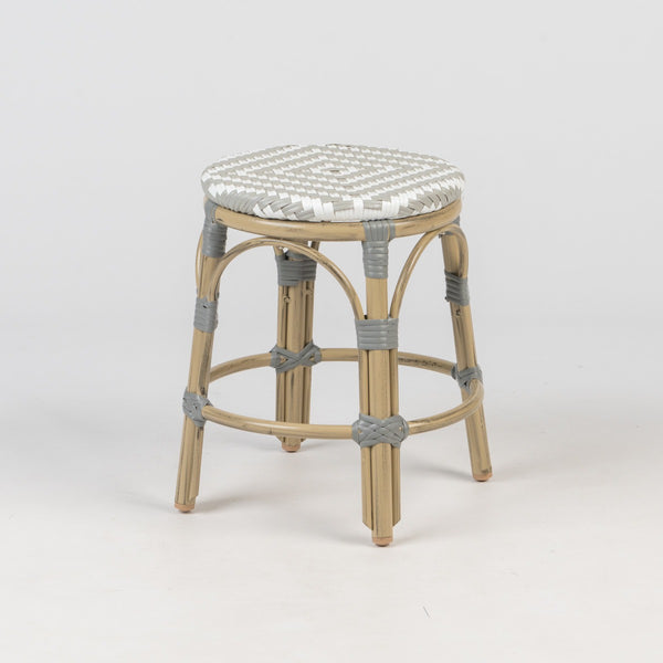 Parisian Round Stackable Low Stool - Light Bamboo