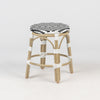 Parisian Round Stackable Low Stool - Light Bamboo