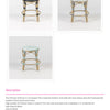 Parisian Round Stackable Low Stool - Light Bamboo