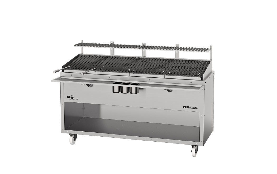 Scheer Proline Parrilla 620 - 1800mm 4 Section Charcoal/Wood Grill