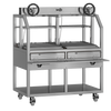 Scheer Proline Parrilla 675 - 1200mm Charcoal/Wood Double Grill