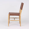 Pascal Timber Chair with Tan PU Seat And Backrest