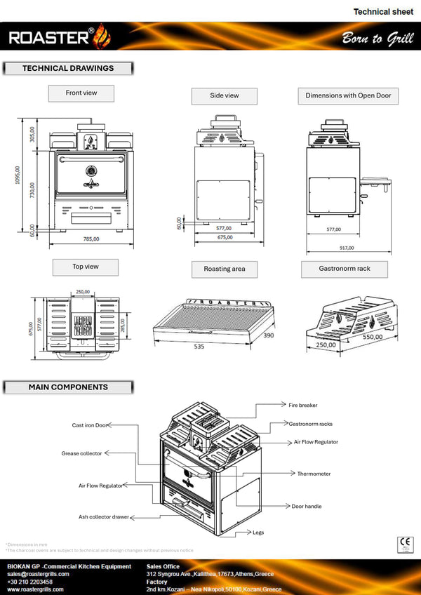 Roaster R54 - Charcoal Oven