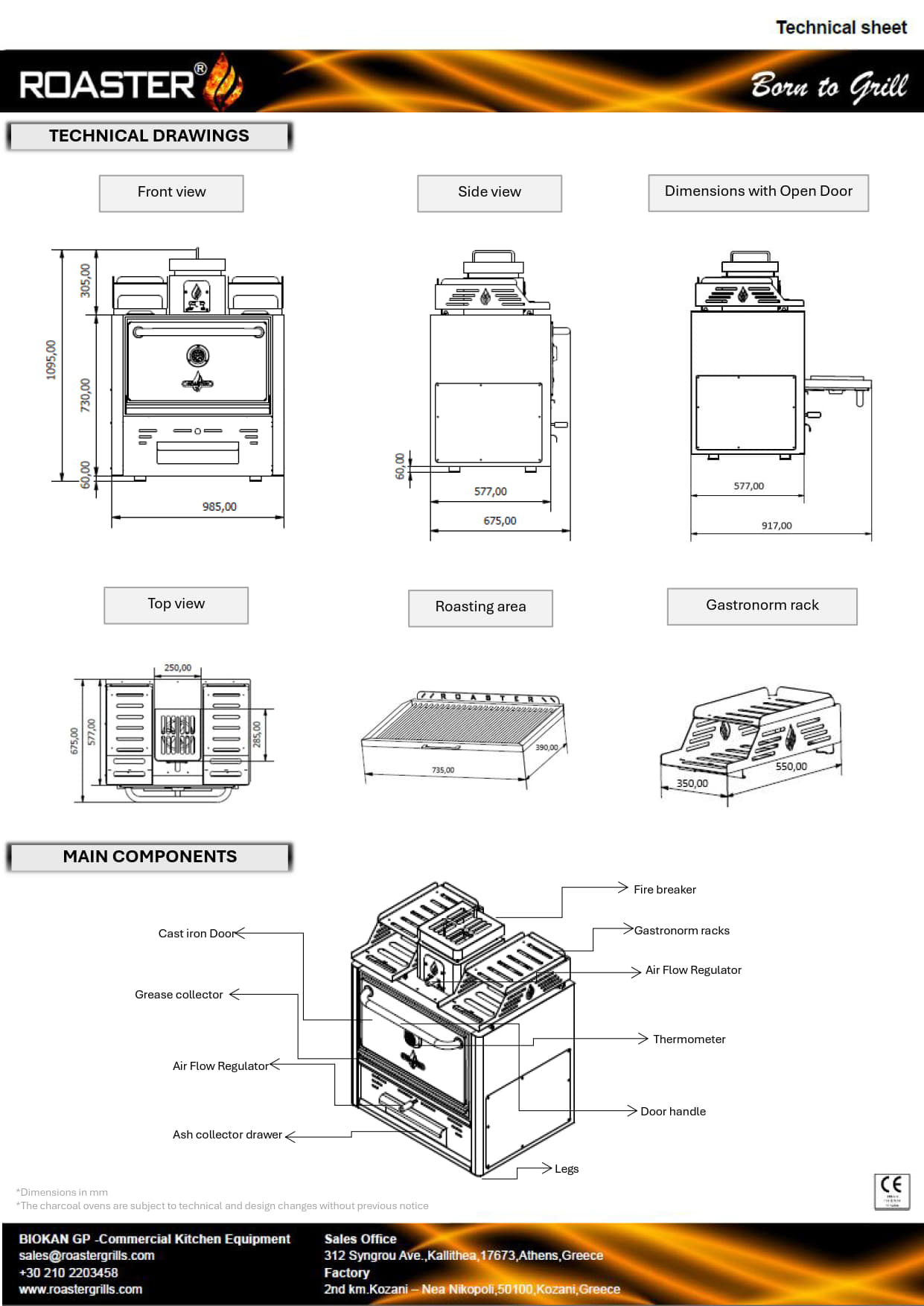 Roaster R74 - Charcoal Oven