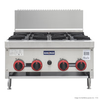 Gasmax RB-4E - 4 Burner Cook Top
