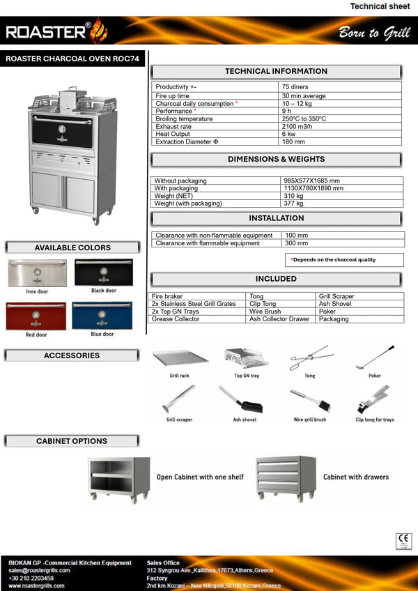 Roaster ROC74 - Charcoal Oven