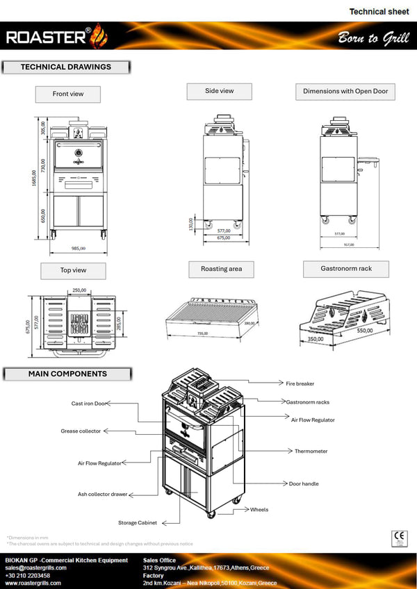 Roaster ROC74 - Charcoal Oven