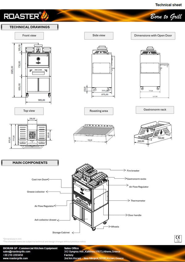 Roaster ROC76 - Charcoal Oven