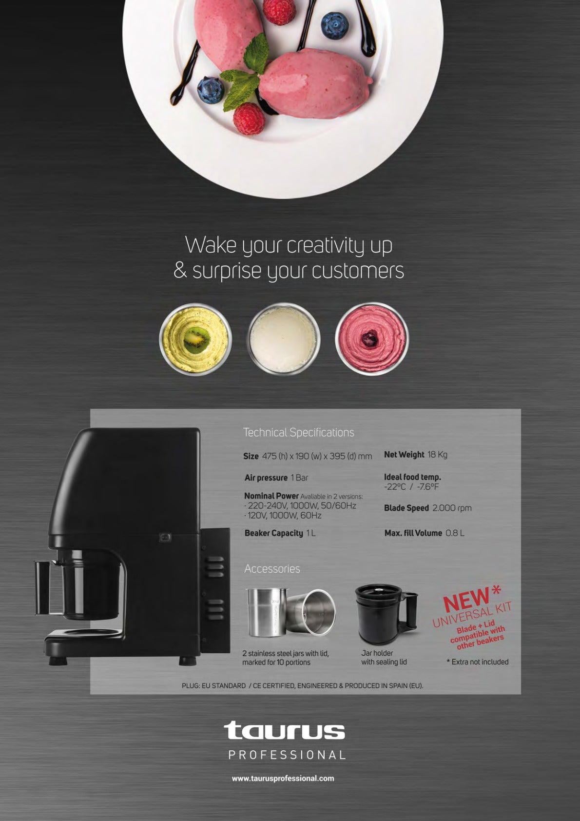 Taurus Rowzer Plus ROW0001 - Frozen Food Processor