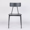 Ray Indoor Steel Side Chair with Plywood Seat