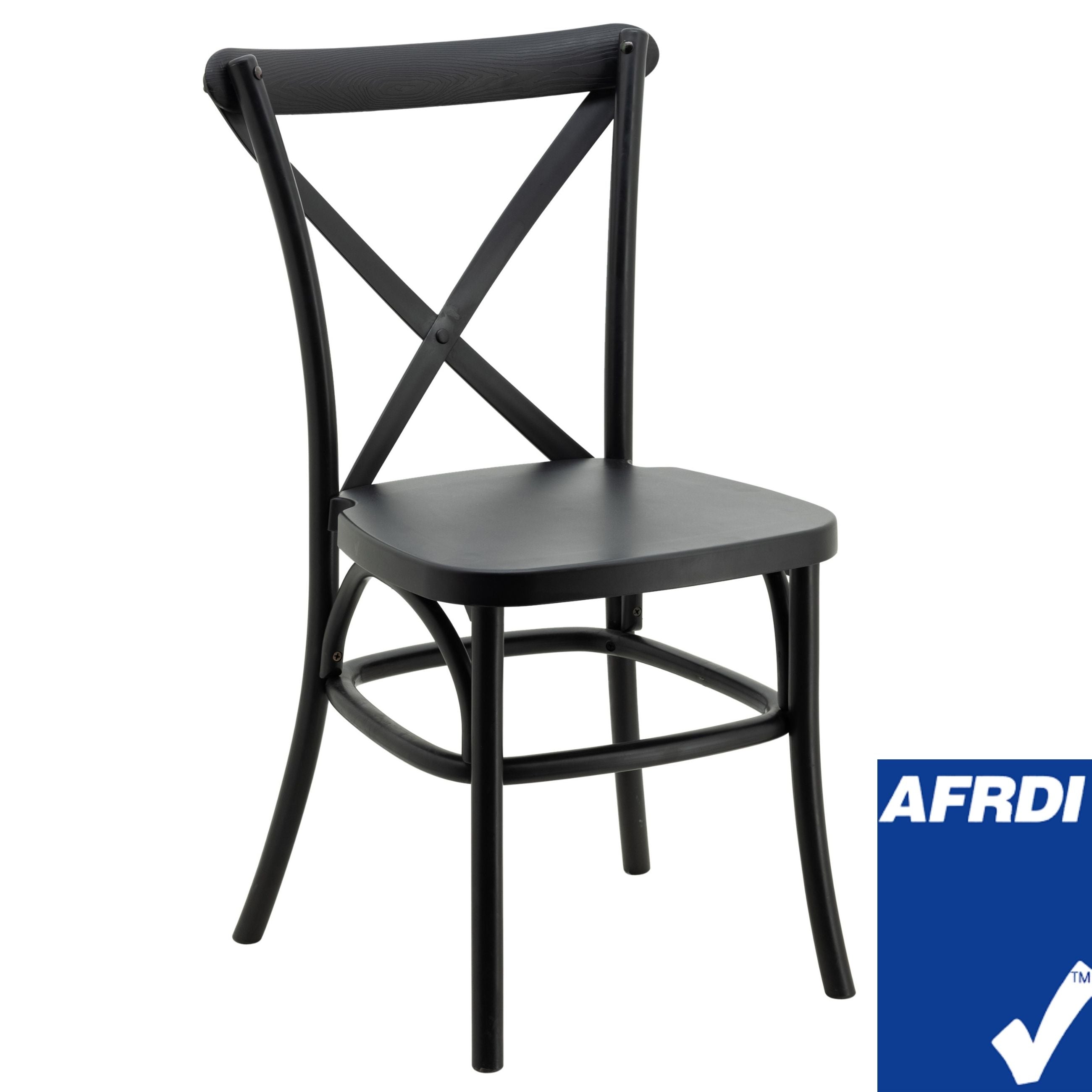 Café Solutions Resin Cross Back Chair