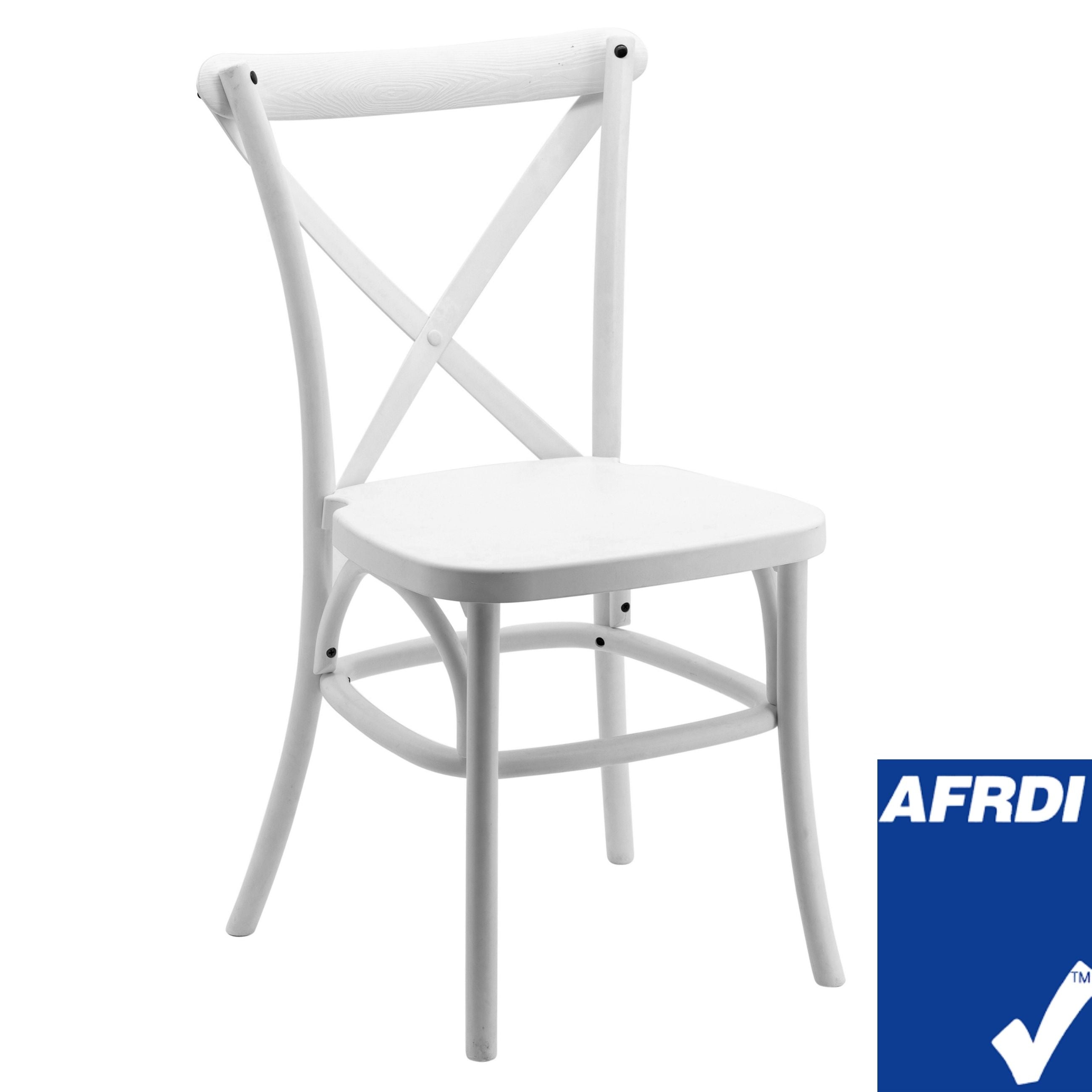 Café Solutions Resin Cross Back Chair