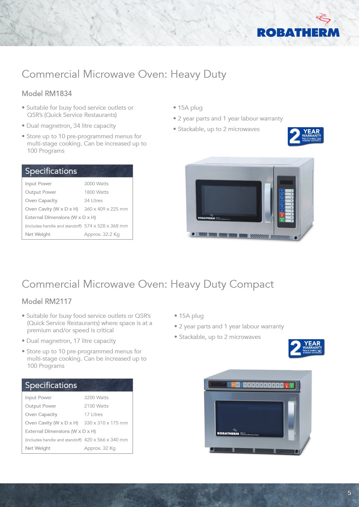 Robatherm RM1834 - Microwave Oven