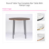 Round Table Top Complete Bar Table with Hairpin Legs