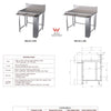 Simply Stainless SBM.CB.7.1200 - Stainless Steel Coffee Bench
