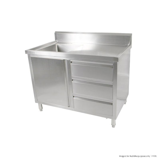 Modular Systems SC-6-1200L-H - Cabinet with Left Sink
