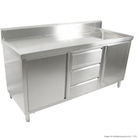 Modular Systems SC-6-2100R-H - Cabinet with Right Sink
