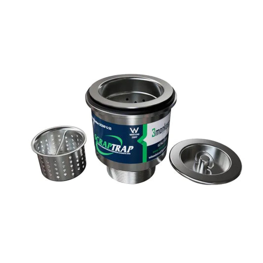 3Monkeez SCRAP-S-50 - Cast Stainless Steel Sink Waste Arrestor