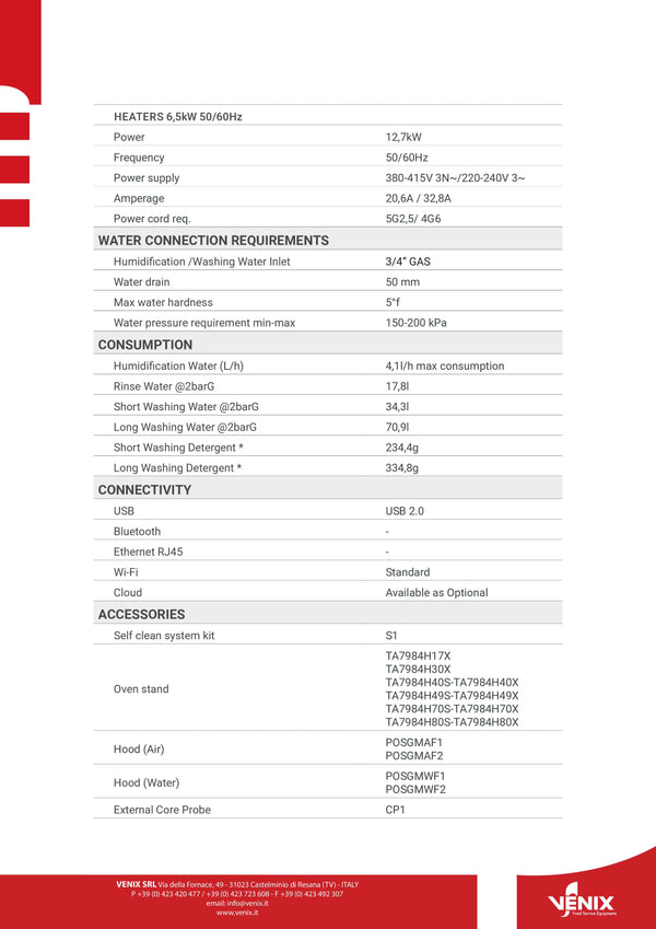 Venix San Giorgio SG06TCC - Combi Oven