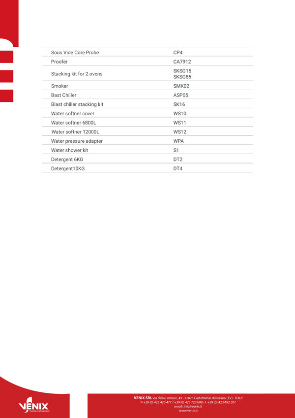 Venix San Giorgio SG06TCC - Combi Oven