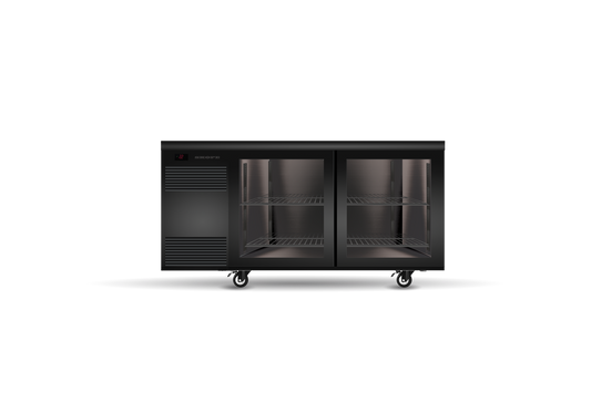 SKOPE BackBar SL.2.GSL - Two Glass Sliding Door Slimline Fridge