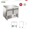 Exquisite SLC250 - Two Solid Door Underbench Fridge