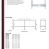 Simply Stainless SS01.2100 - Stainless Steel Work Bench