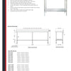 Simply Stainless SS02.1800 - Stainless Steel Work Bench