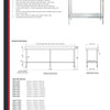Simply Stainless SS02.1500 - Stainless Steel Work Bench