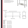 Simply Stainless SS03.7.2100 - Stainless Steel Mobile Work Bench
